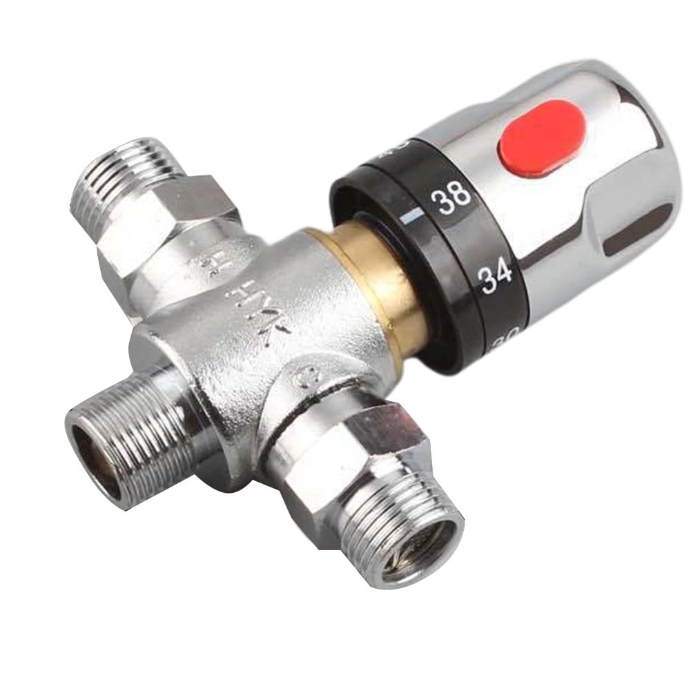 Thermostatic valve mixing valve water heater temperature control pipe