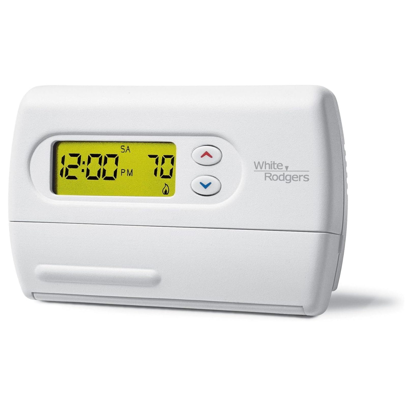 White Programmable Digital Single-Stage Thermostat with Touchscreen
