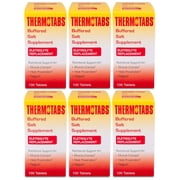 Thermotabs Salt Supplement Buffered Tablets, 100 Ea, 6 Pack