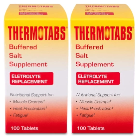 Thermotabs Salt Supplement Buffered Tablets, 100 Count - 2 Pack