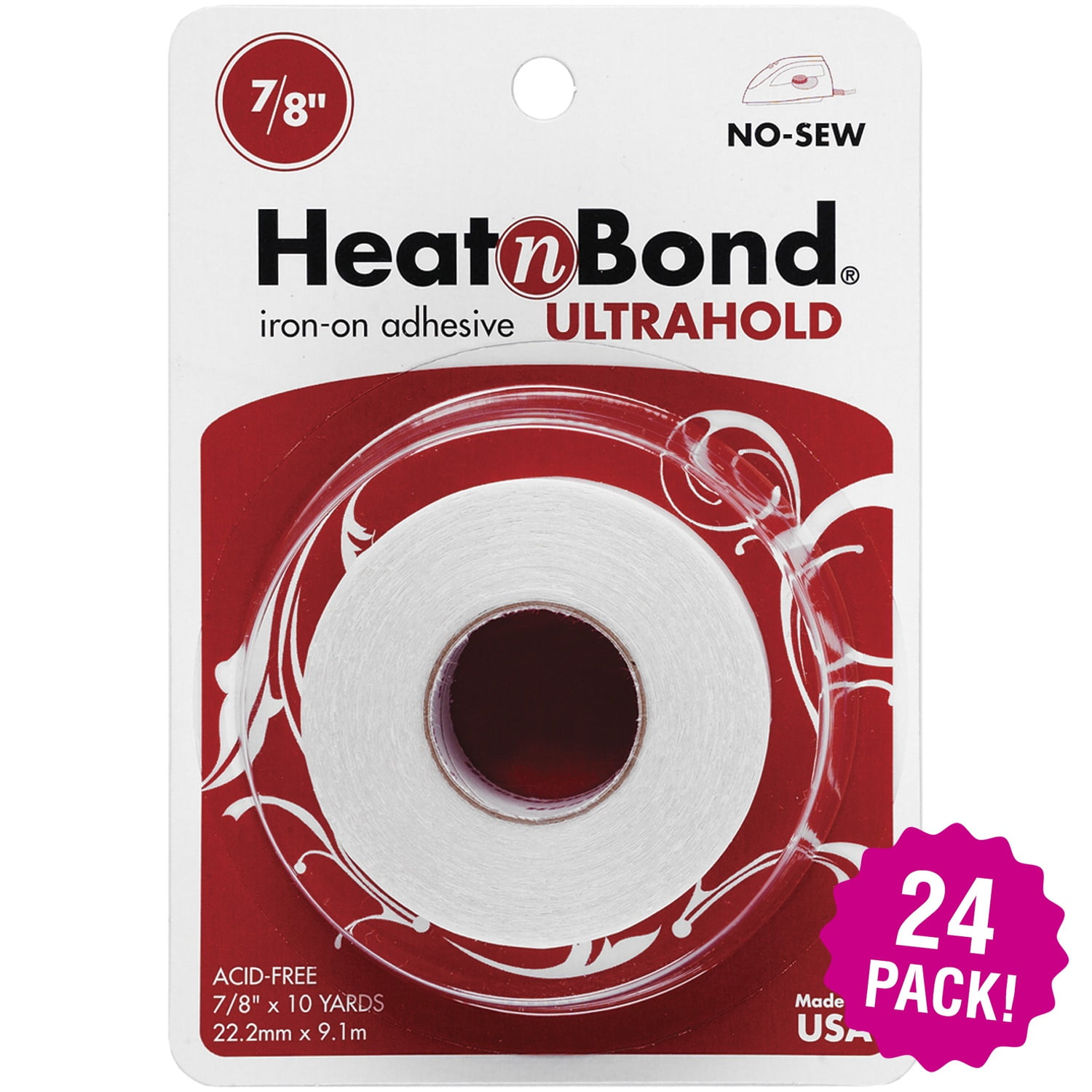 Heatnbond Ultrahold Iron-On Adhesive, 17 Inches X 3 Yards, Black 