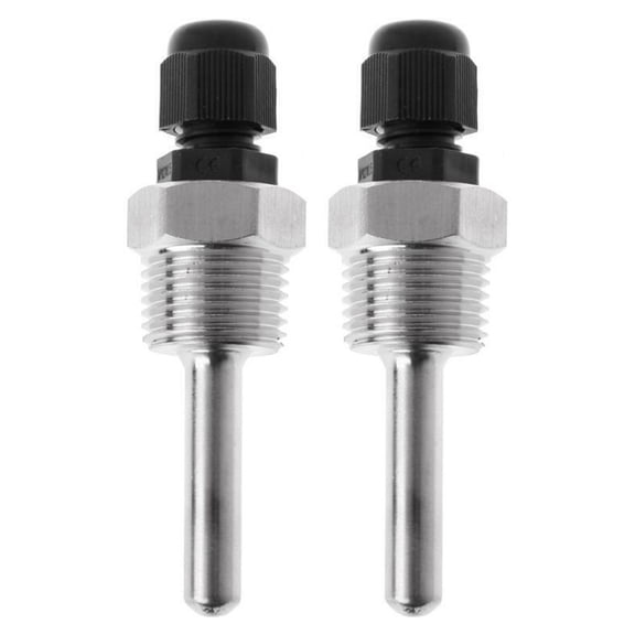 Thermowell Immersion Protection Tubes 2 Pieces G34 Inch Stainless Steel 8X50mm