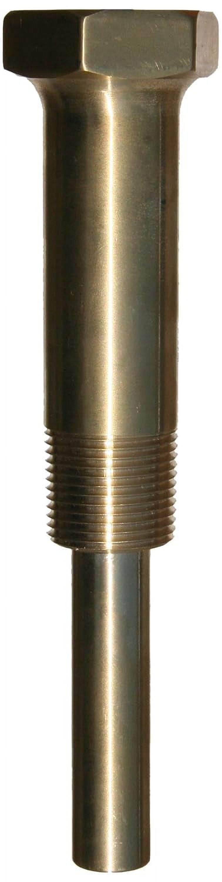 Thermowells for Industrial Thermometers, 3/4" NPT Connection, 3.5