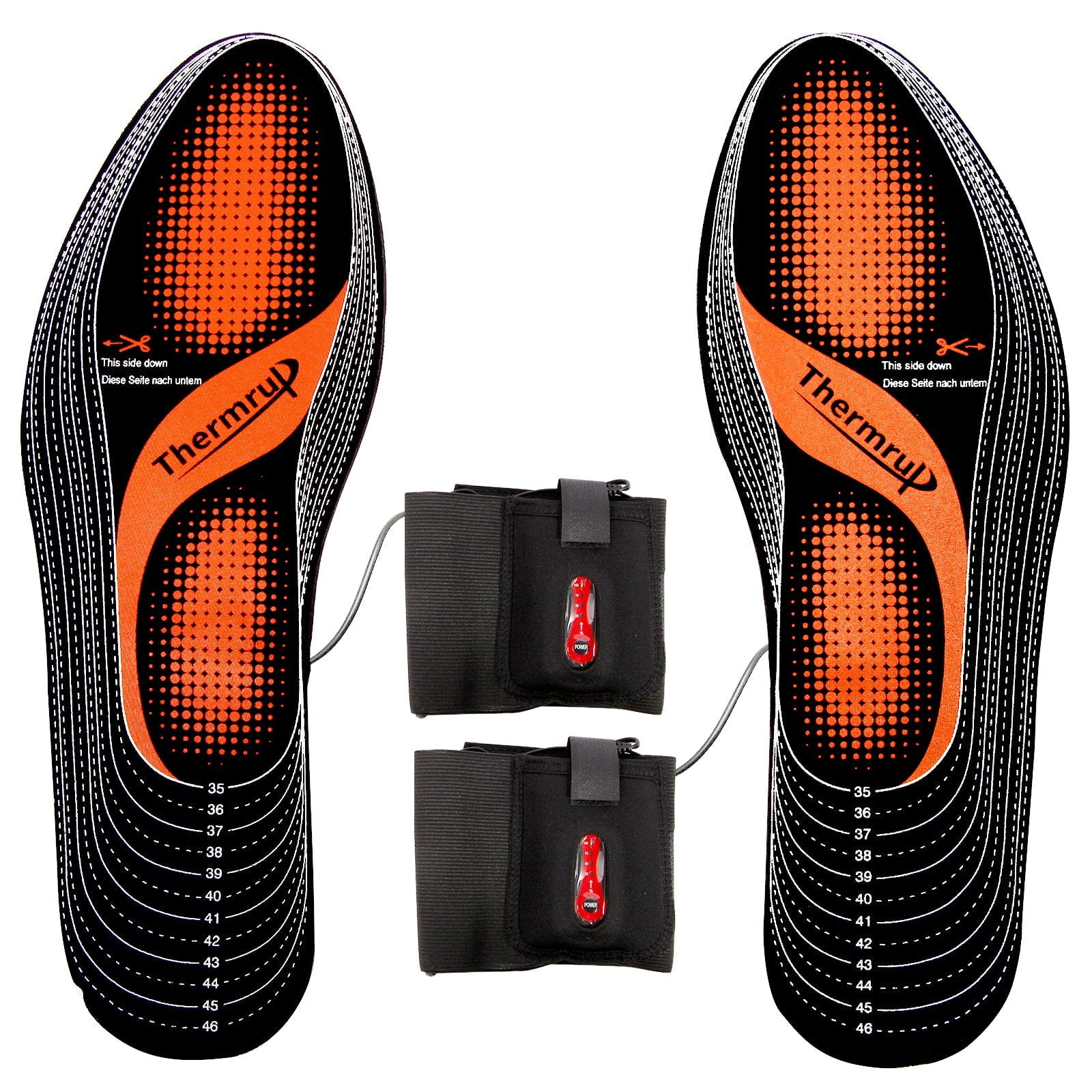 WOXINDA Cropped Rechargeable Heated Insoles Foot Warmer Heater USB Charging  Heat Shoes Boots Pad 