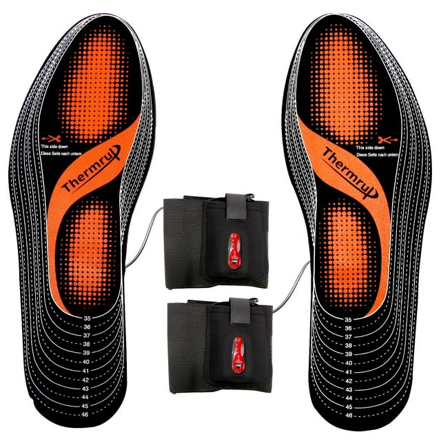 Thermrup Electric Heated Insoles for Feet, Rechargeable LiIon Battery