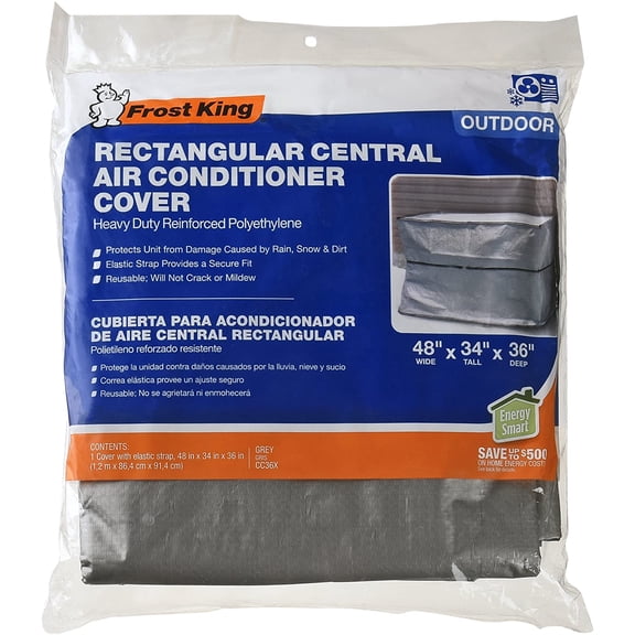 Frost King CC36XH 36x48x34 Rect A/C Cover, 36 by 48 by 34", Grey