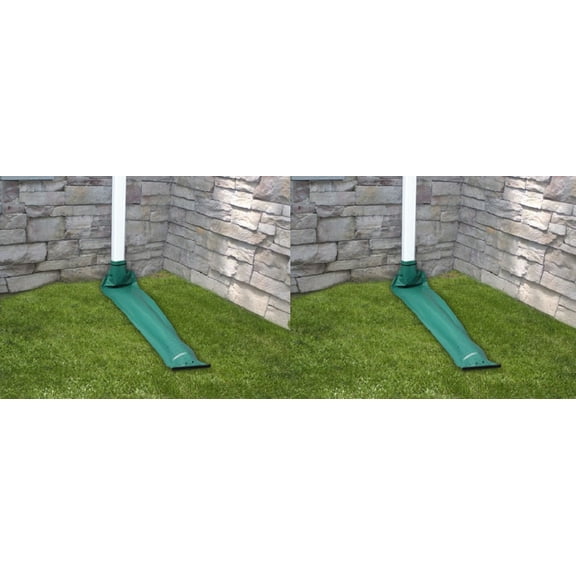 Thermwell DE46 46" Green Roll Out / Roll Up Automatic Downspout Extenders - Quantity of 2