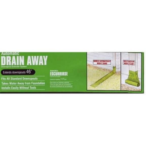 Thermwell DE46WH Flexible Automatic Downspout Extender, White - 46 in.