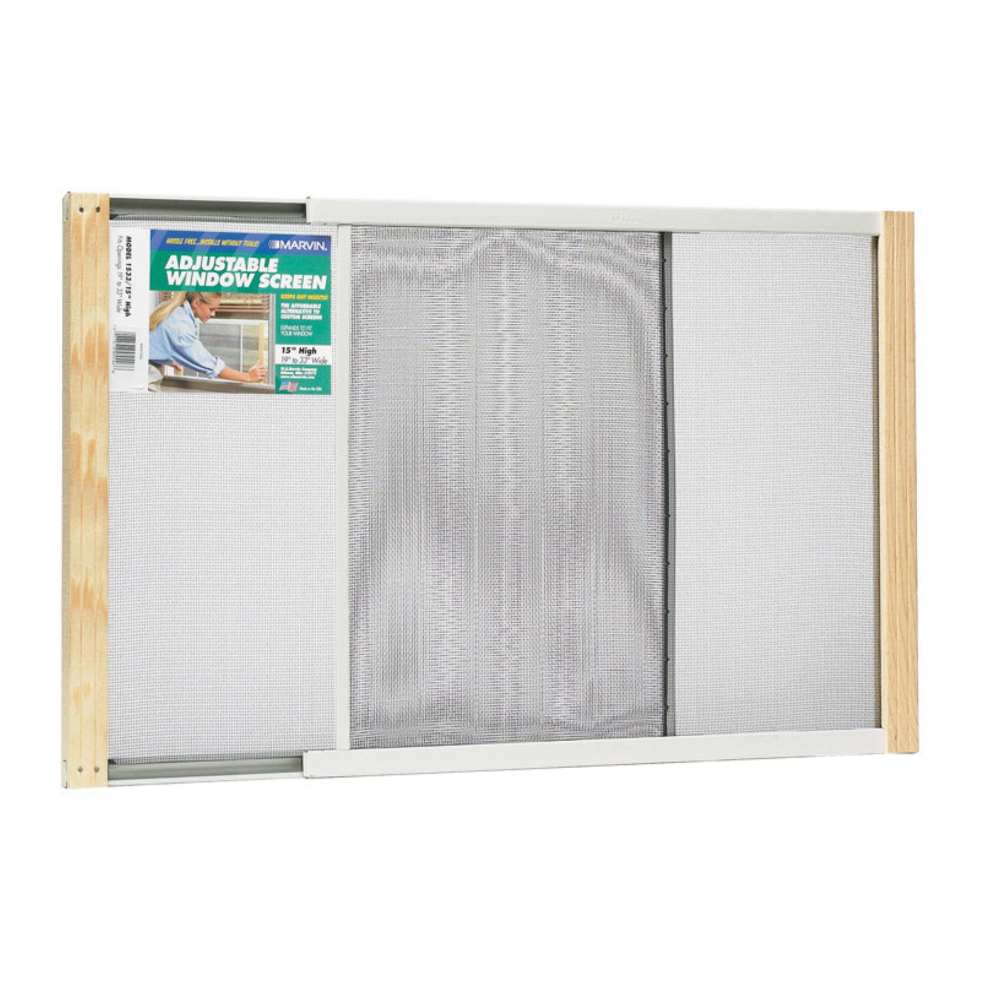 THERMWELL Frost King WB Marvin 19 33 in. W in. Steel Adjustable Window Screen