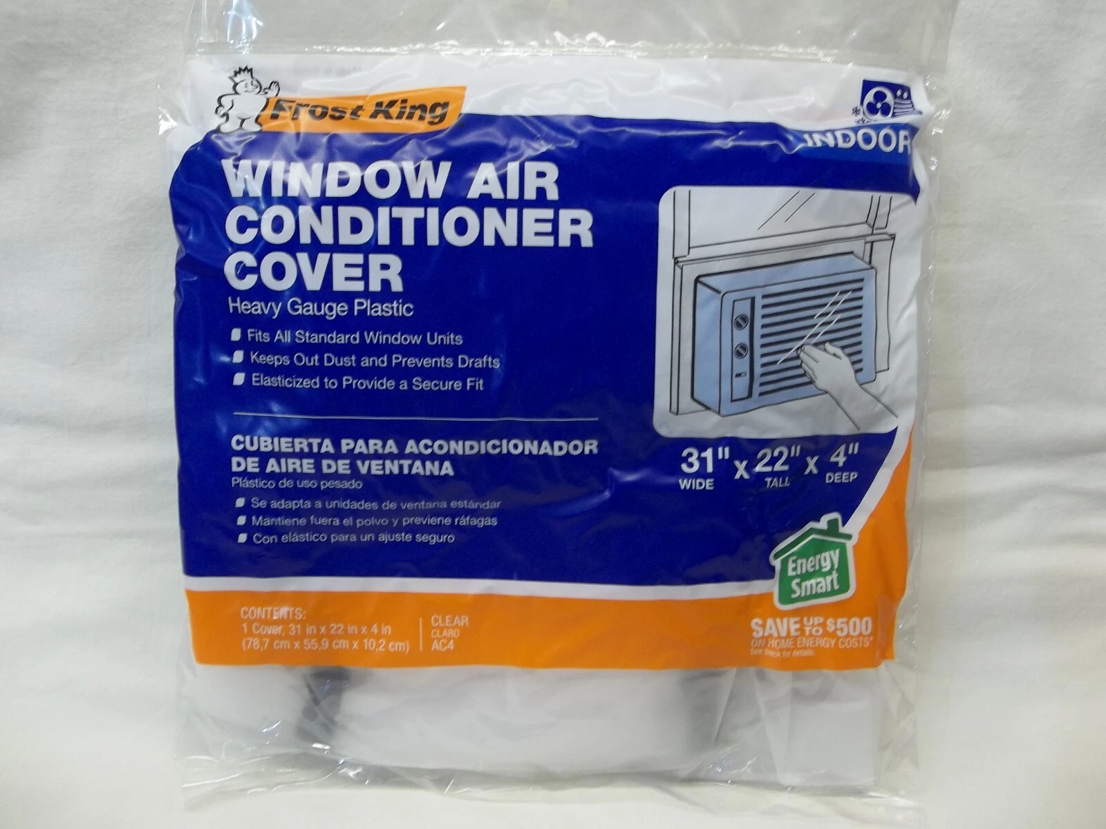 Thermwell Frost King Indoor Window Air Conditioner Cover 31"W X 22"T X 4"D