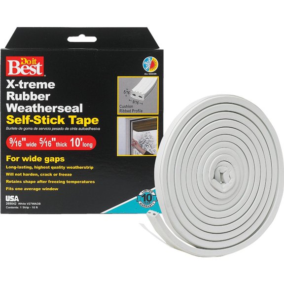 Thermwell Products Co. Do it Best X-Treme Rubber Weatherseal Tape - Pack of 8