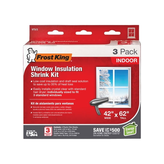 Thermwell Products Co. Frost King Indoor Shrink Film Window Kit - Pack of 5