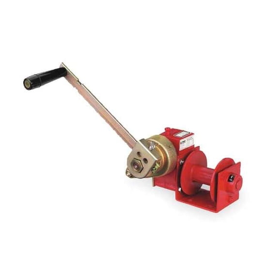 Thern Hand Winch,Worm Gear,w/Brake,1000 lb. 4622PB