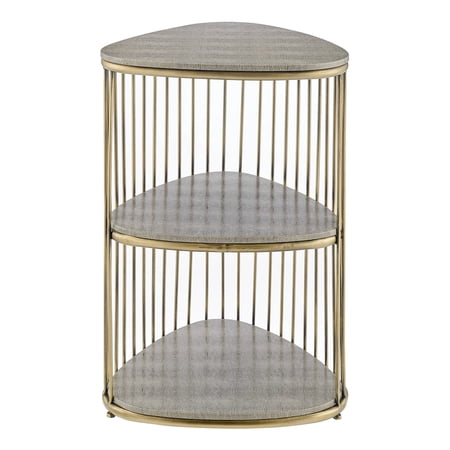 Theron Faux Shagreen Side/ End Table