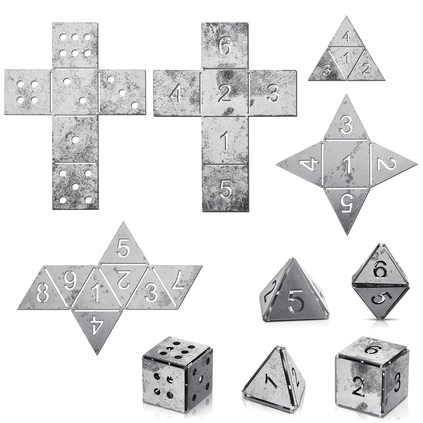 12-Piece Welding Practice Coupon Set – 17 Gauge Steel Plates For MIG/TIG/Arc, Includes Dice & Cube Frame Projects
