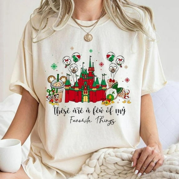 These Are A Few Of My Favorite Things Shirt, Disney Family Holiday Tee, Disney Holiday Gift Shirt, Holiday Tee, S-5XL Shirt