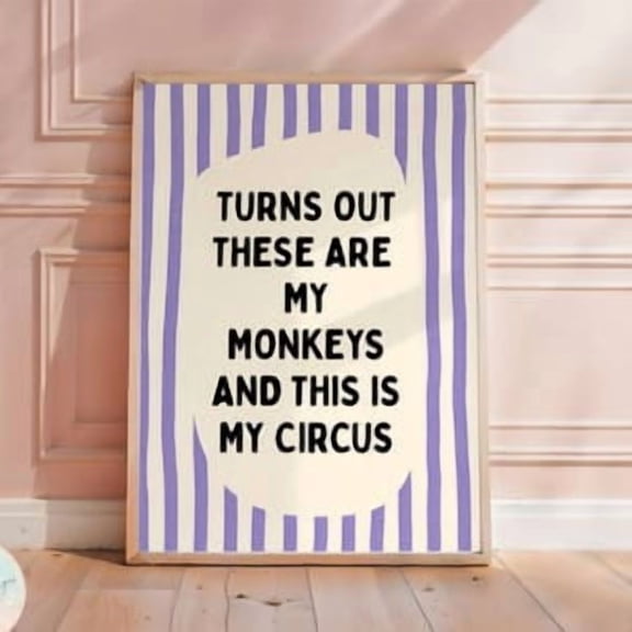 These Are My Monkeys Poster, Poster Home Decor, Poster Only