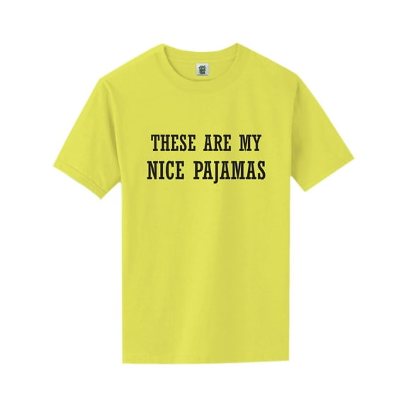 These Are My Nice Pajamas Short Sleeve Neon T-Shirt
