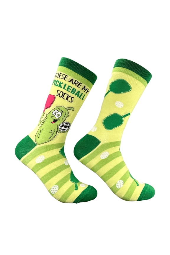These Are My Pickleball Socks Funny Sarcastic Graphic Novelty Footwear For Ladies