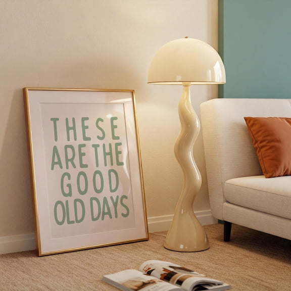 These Are The Good Old Days Sage Green Affirmation Wall Art Unframed Paper Print