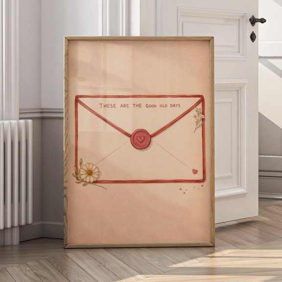 These Are The Good Old Days Vintage Nostalgic Quote Cottagecore Aesthetic Poster Unframed Paper Print