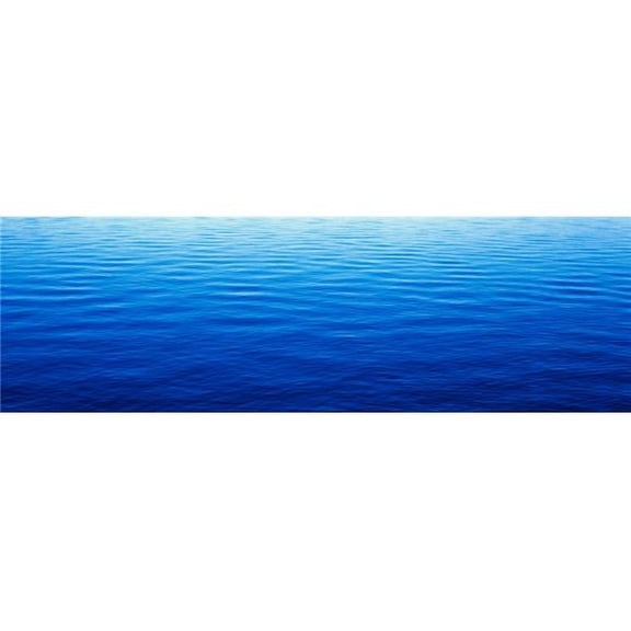 These Are Water Reflections in Lake Tahoe. The Water is A Deep Blue & The Small Ripples in The Water Form A Pattern Poster Print - 27 x 9