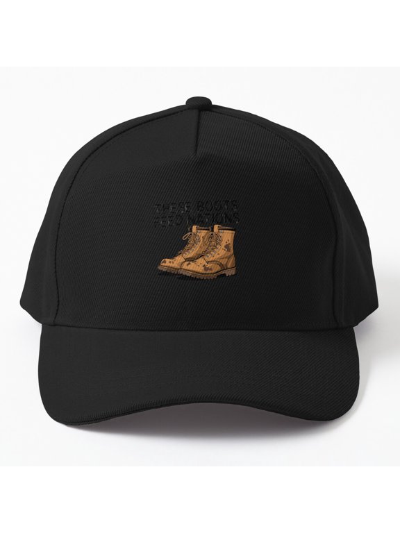 These Boots Feed Nations Baseball Cap, Farming Statement Design, Classic Hat Style