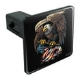 thumbnail image 1 of These Colors Don't Run Patriotic Eagle USA American Flag Tow Trailer Hitch Cover Plug Insert 1 1/4 inch (1.25"), 1 of 4