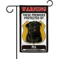 thumbnail image 1 of These Premises Protected by Black Pug Garden Flag Dog Warning Welcome Yard Flag Sign Banner for Outdoor Farmhouse 12.5X18 Inch Double Side, 1 of 6