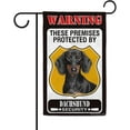 thumbnail image 1 of These Premises Protected by Dachshund Garden Flag Dog Warning Sign Banner for Outdoor Yard Farmhouse 12.5X18 Inch Double Side, 1 of 6