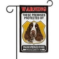 thumbnail image 1 of These Premises Protected by English Springer Spaniel Garden Flag Dog Warning Sign Banner for Outdoor Yard Farmhouse 12.5X18 Inch Double Side, 1 of 5