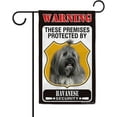 thumbnail image 1 of These Premises Protected by Havanese Garden Flag Dog Warning Sign Banner for Outside Yard Farmhouse 12.5X18 Inch Double Side, 1 of 6