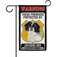 thumbnail image 1 of These Premises Protected by Japanese Chin Garden Flag Dog Warning Sign Banner for Outdoor Yard Farmhouse 12.5X18 Inch Double Side, 1 of 6