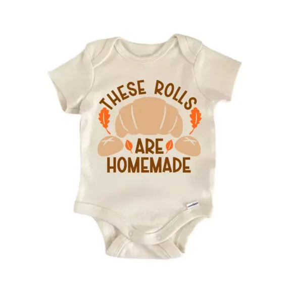 These Rolls Are Homemade Bread Baby Boy Girl Clothes Infant Bodysuit Cute Newborn Cute Baby Onesie, BABY BODYSUIT LAT 4424