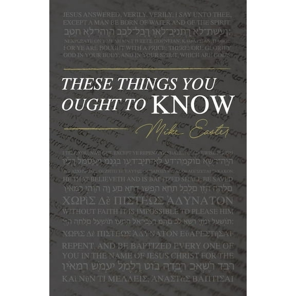 These Things You Ought To Know (Paperback)