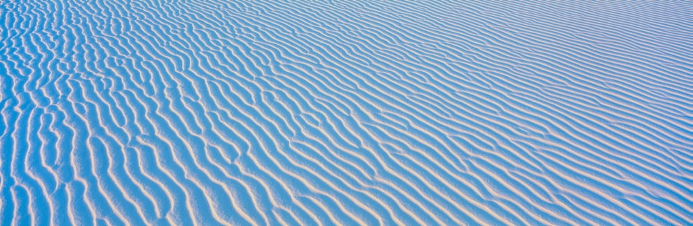 These are white sand dunes in morning light There are line patterns in the sand from the wind Canvas Art - Panoramic Images (36 x 12)