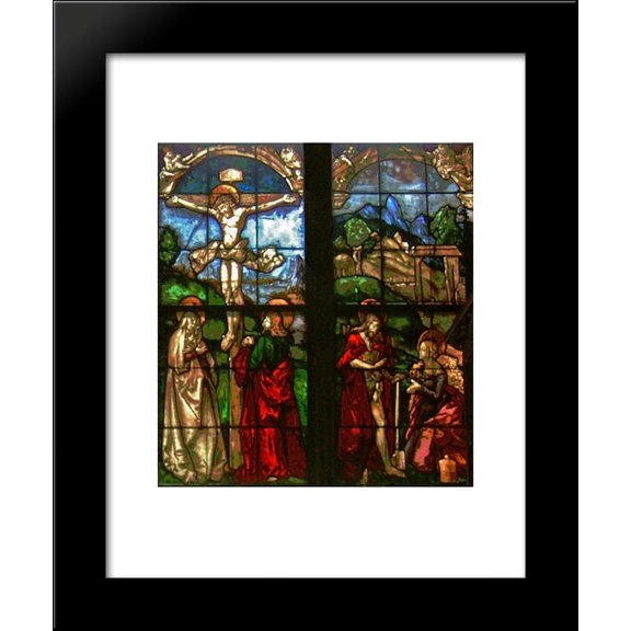These stained glass windows from the eastern side of the Blumeneck Family Chapel 20x24 Framed Art Print by Hans Baldung