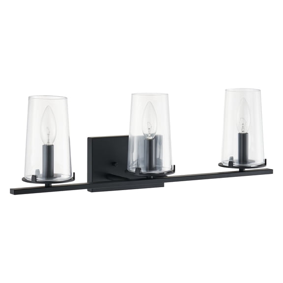 Thesis 206956A Jared 3 Light 24" Wide Vanity Light - Black