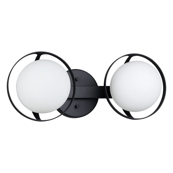 Thesis 206969A Parker 2 Light 16" Wide Vanity Light - Black