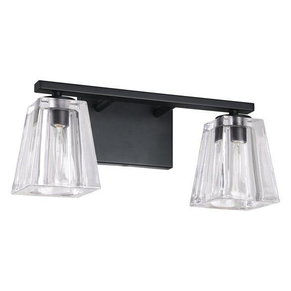 Thesis 206983A Valentin 2 Light 15" Wide Vanity Light - Black