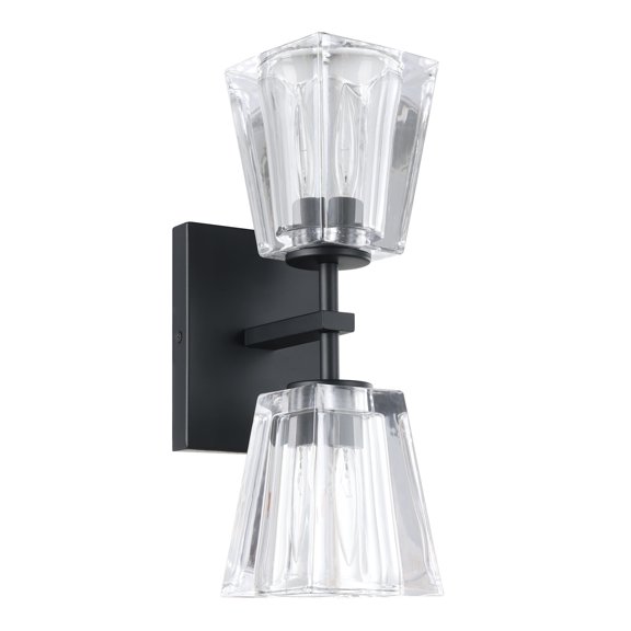 Thesis 206986A Valentin 2 Light 5" Wide Vanity Light - Black