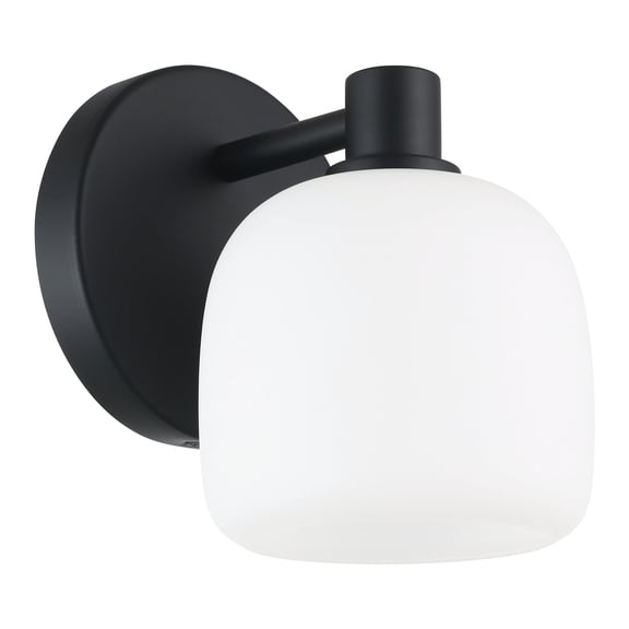 Thesis 206997A Valentina 1 Light 5" Wide Bathroom Sconce - Black