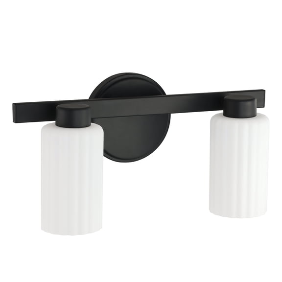 Thesis 207031A Bedminster 2 Light 15" Wide Vanity Light - Black