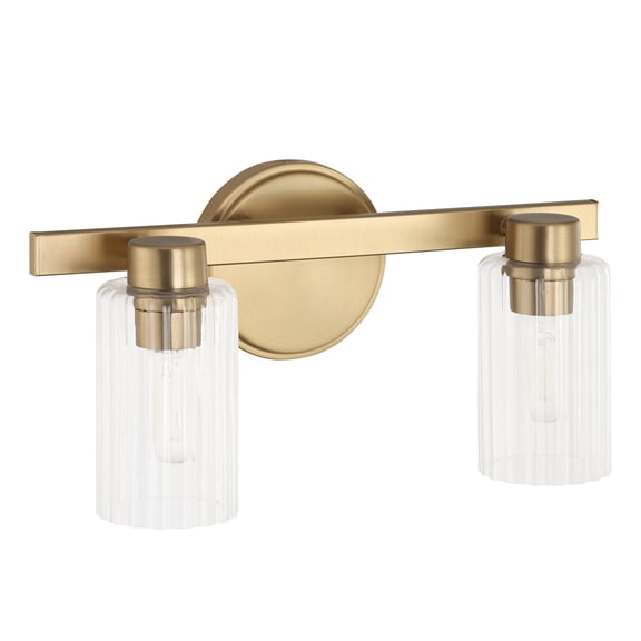 Thesis 207032A Bedminster 2 Light 15" Wide Vanity Light - Gold