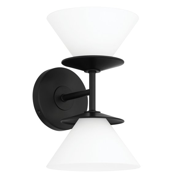 Thesis 207321A Tremolo 2 Light 7" Wide Vanity Light - Black
