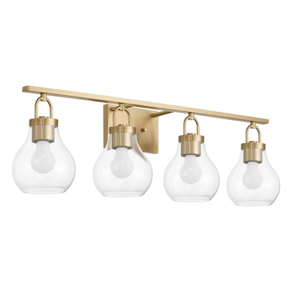 Thesis 207642A Mansfield 4 Light 34" Wide Vanity Light - Gold