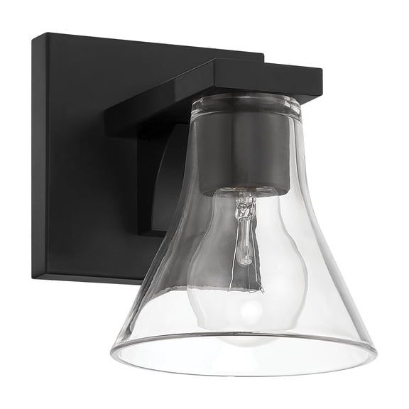 Thesis 207661A Gilford 1 Light 5" Wide Vanity Light - Black