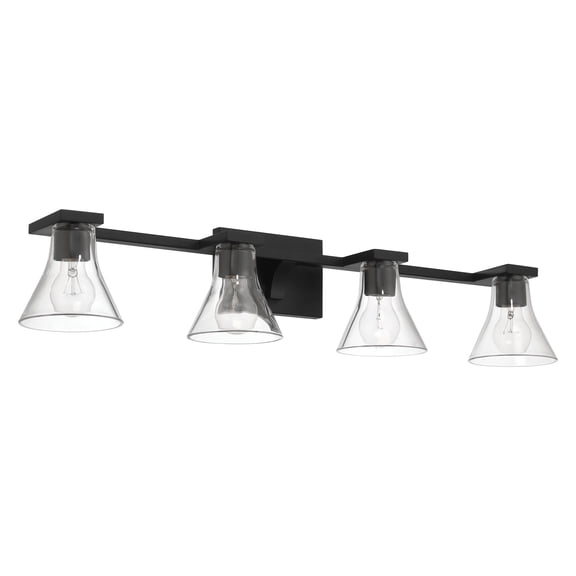 Thesis 207664A Gilford 4 Light 33" Wide Vanity Light - Black