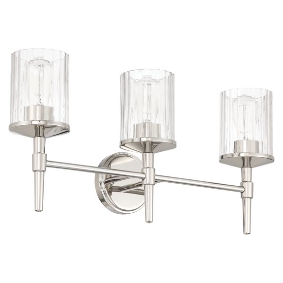 Thesis 207698A Andrea 3 Light 24" Wide Vanity Light - Nickel