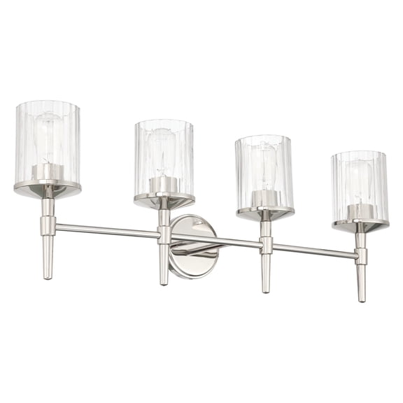 Thesis 207699A Andrea 4 Light 33" Wide Vanity Light - Nickel